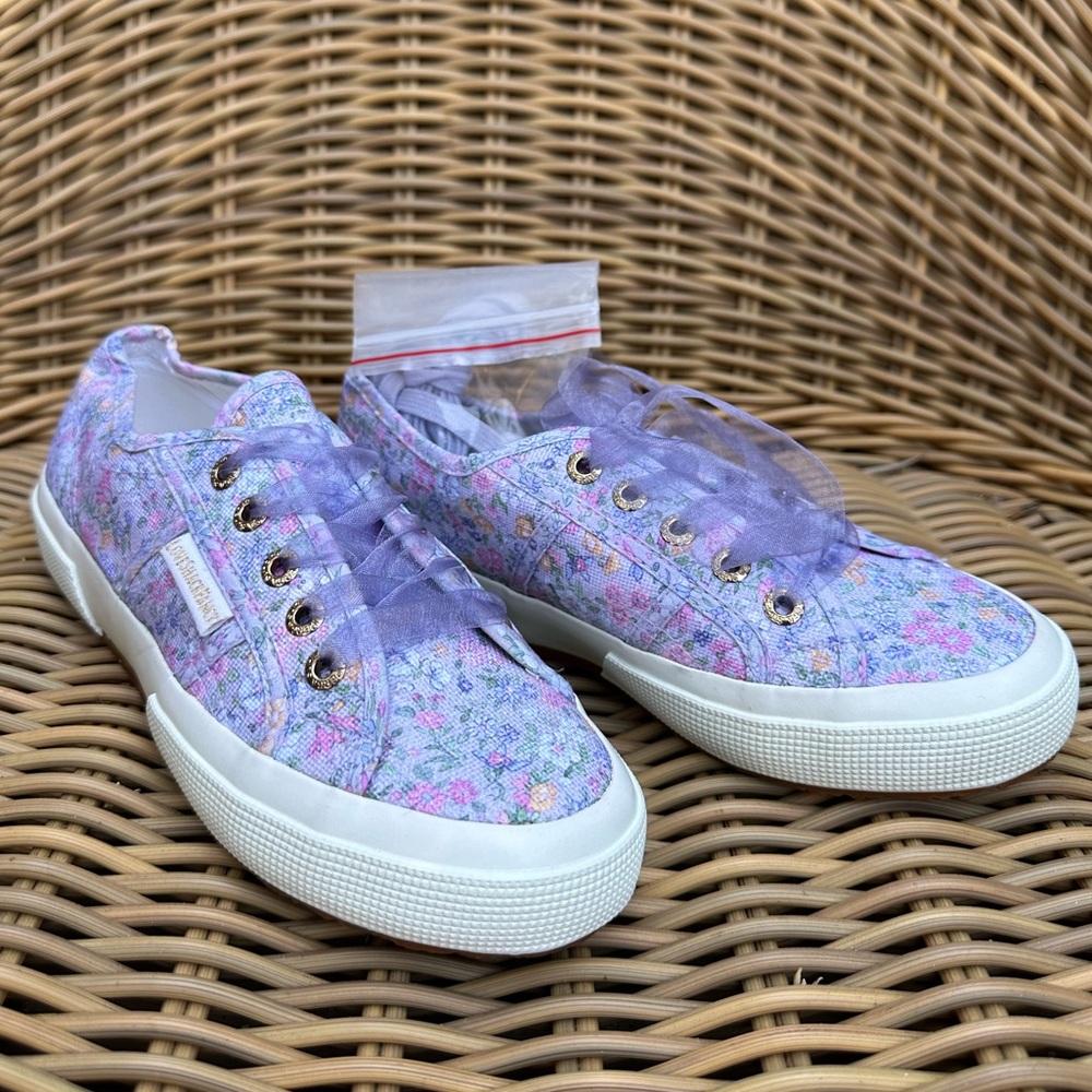 Superga X Love Shack Fancy - NEW lavender floral sneakers